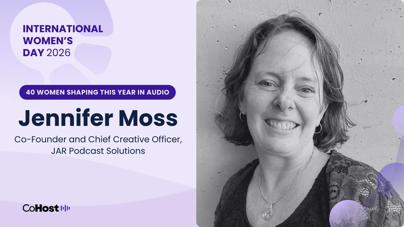 Jennifer Moss, co-founder and chief creative officer of JAR Podcast Solutions.